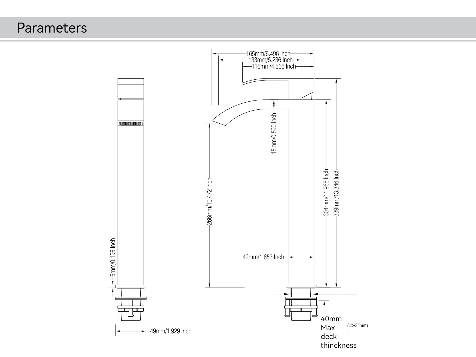 bathroom waterfall faucet torneira cascata para banheiro