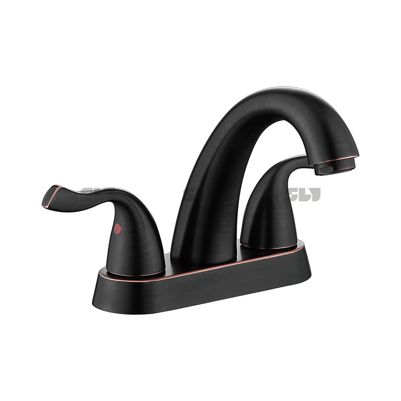 Torneira de bacia de alça dupla de alta qualidade de alta qualidade para uso em banheiros