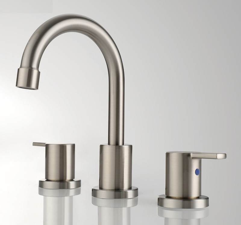 Torneira de 3 orifícios Cupc, estilo difundido de 8 polegadas para banheiro usando BF03015-K09-BN