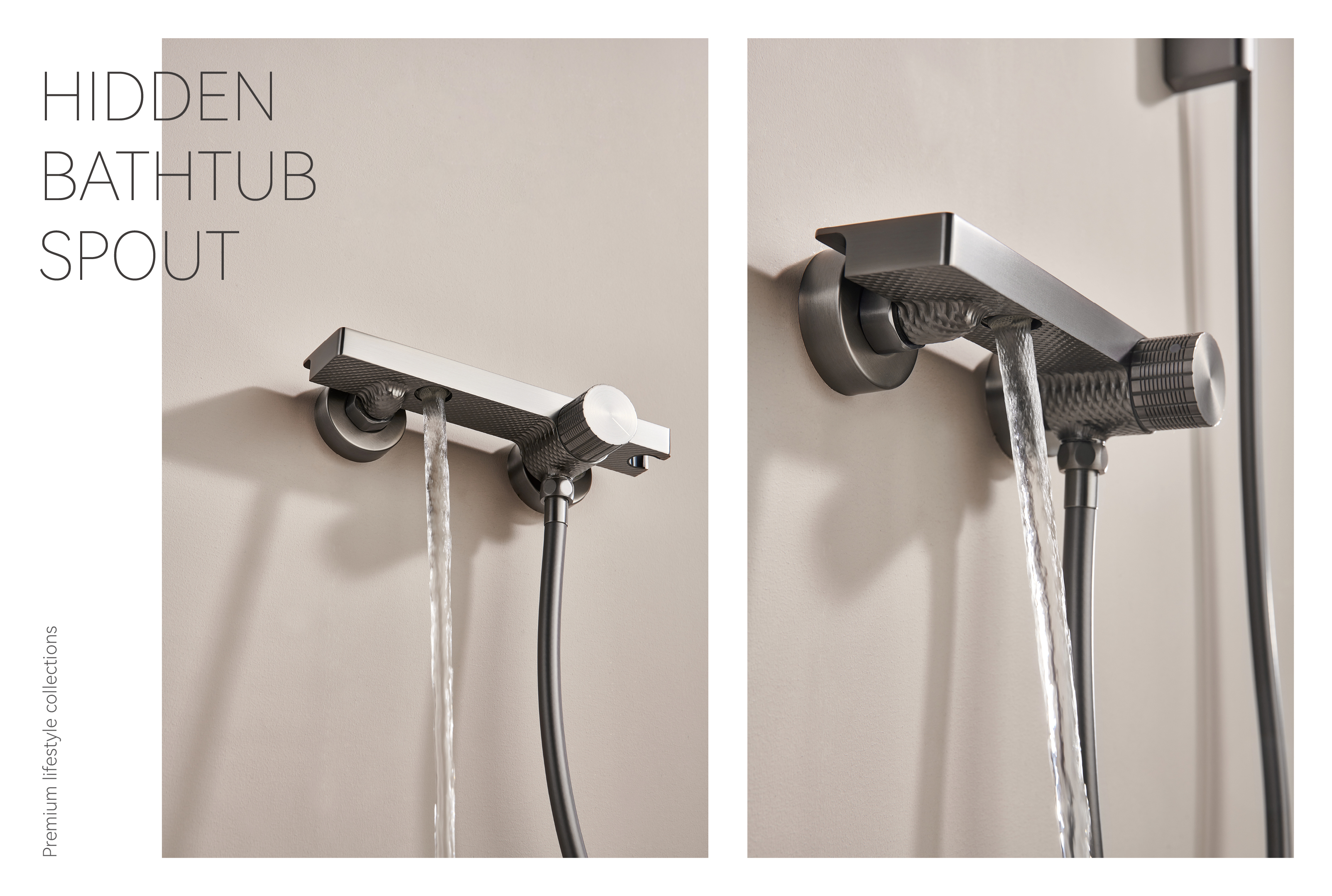 Chuveiro port&aacute;til com bica para banheira