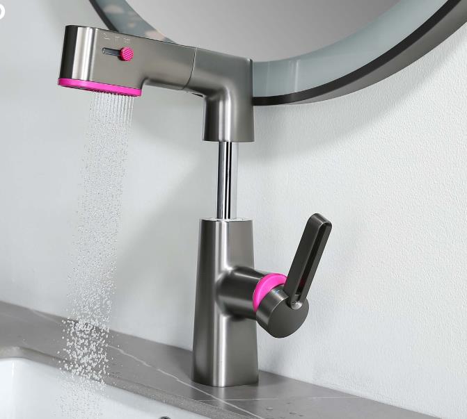 Torneira de bacia de múltiplas funções com pulverizador de gargarejo BF04001-BGM