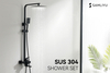 Samliyu de alta pressão de 3 modelos de chuveiro portátil com banheiro banheiro sistema de chuveiro de chuva de luxo