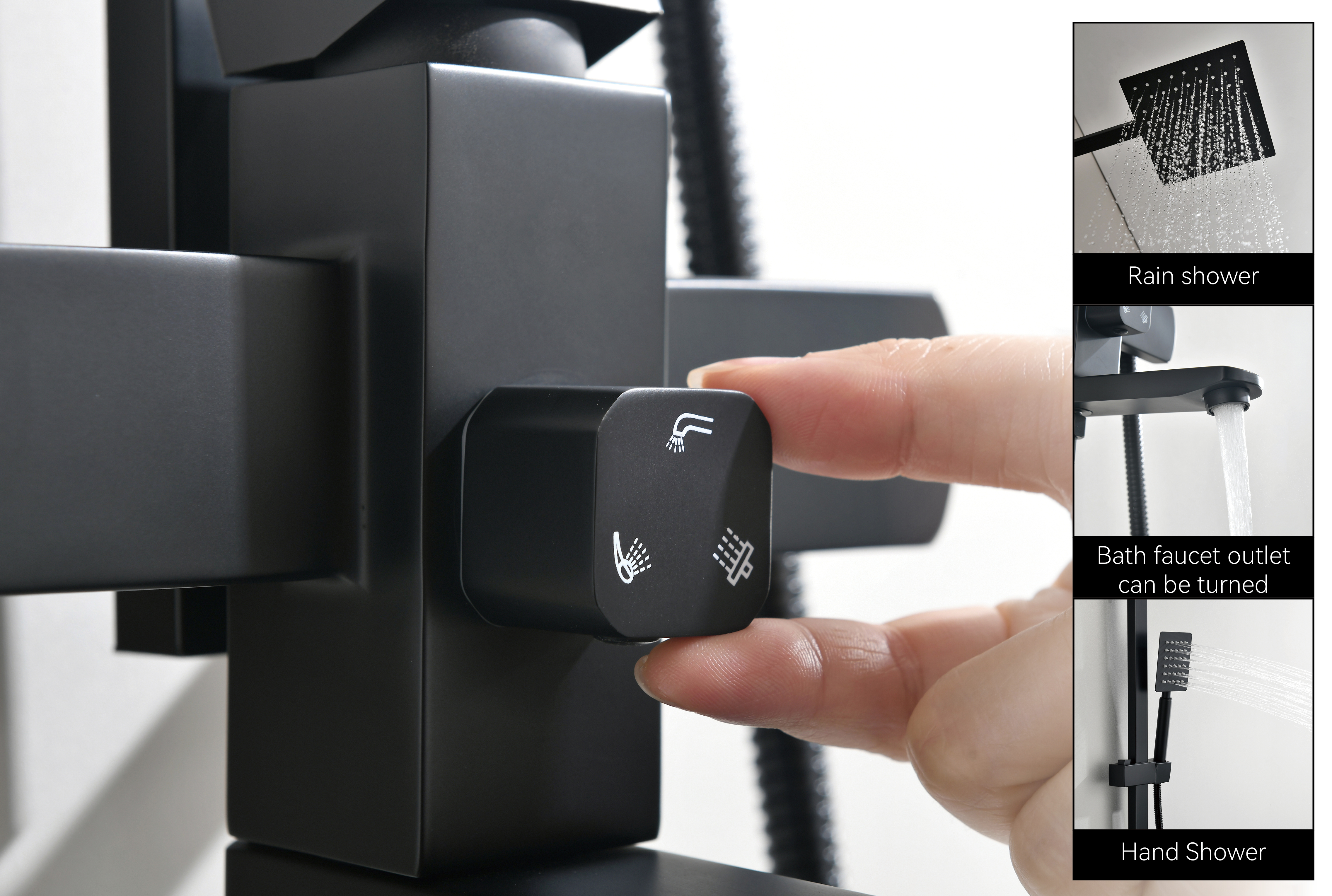 conjunto de torneira de chuveiro