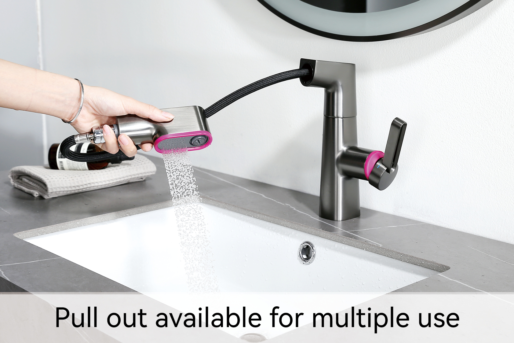 retire a torneira do banheiro