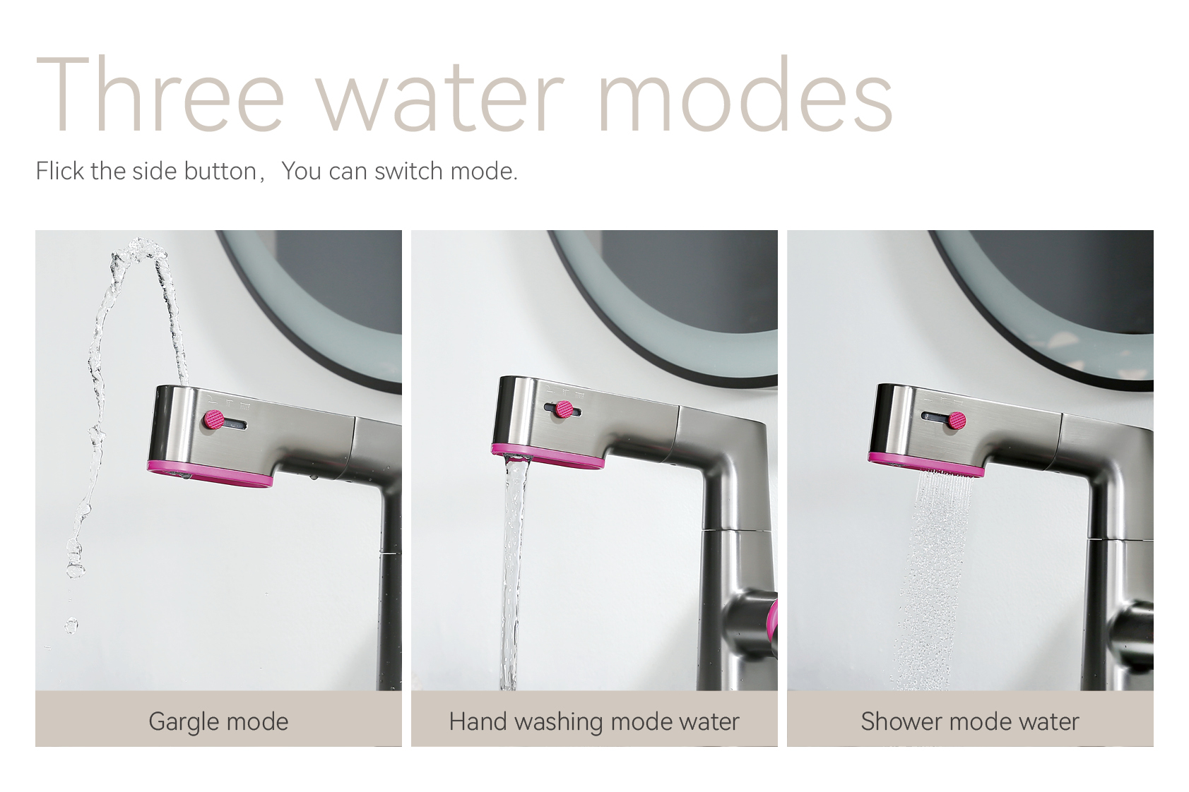 Torneira de lavat&oacute;rio multifuncional