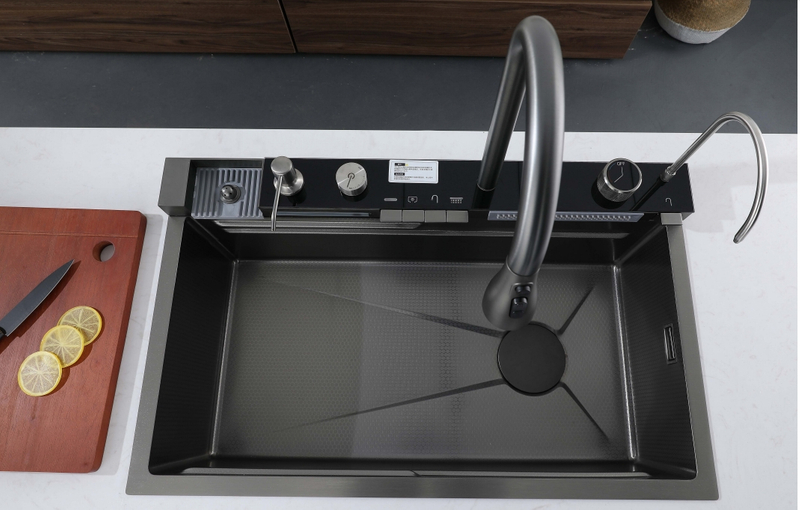 Estação de trabalho de pia de chuva voadora integrada para a família KF04003-BGM