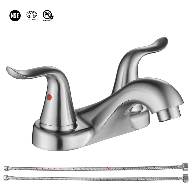 Two Handle Bathroom Banheiro Luxo Brass cromo de 4 polegadas Torneira Melhor Torneira 