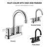 Manuja dupla astuta 4 polegadas Center Hot/Cold Conjunto de vaso sanitário Torneira