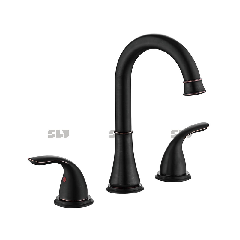  Samliyu de duas mãos High Arc Banheiro Torneira Cupc Torneira Torneira Montada de Óleo Montada