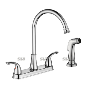 Torneira de cozinha padrão de aço inoxidável de aço inoxidável com uma torneira de cozinha padrão com pulverizador lateral