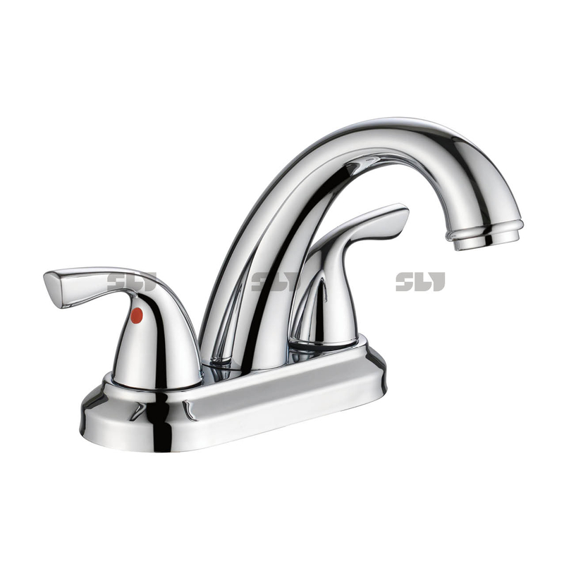 Sly Two Handle Centerset Basin Basin Mixer Faucet 