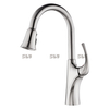 Venda de dinheiro exclusiva de níquel escovado Crown Water Ridge puxe a torneira da cozinha 