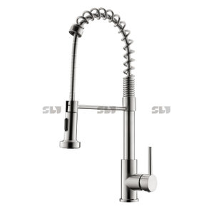 2022 Torneira de cozinha de luxo puxador pulverizador de punhal de manivela única de torneira de torneira