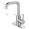 Sly Kaiping One Handle Banheiro Centet Centet Torneira de aço inoxidável Torneiras de banheiro único 