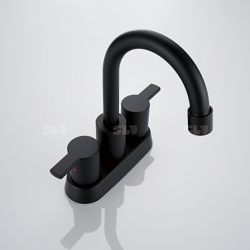 Sly Cupc Hot Selling Double Handle Chrome Basin Torneiras para lavatório do banheiro