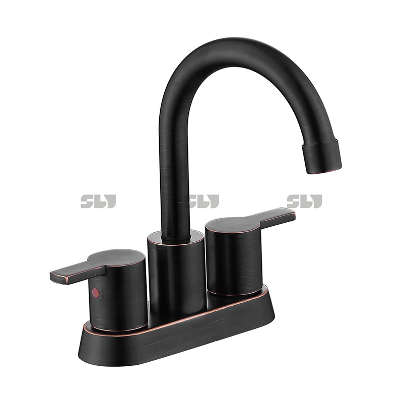 Sly Guangdong Factory Luxury Design Orb Centerset Basin Torneiras para pia do banheiro