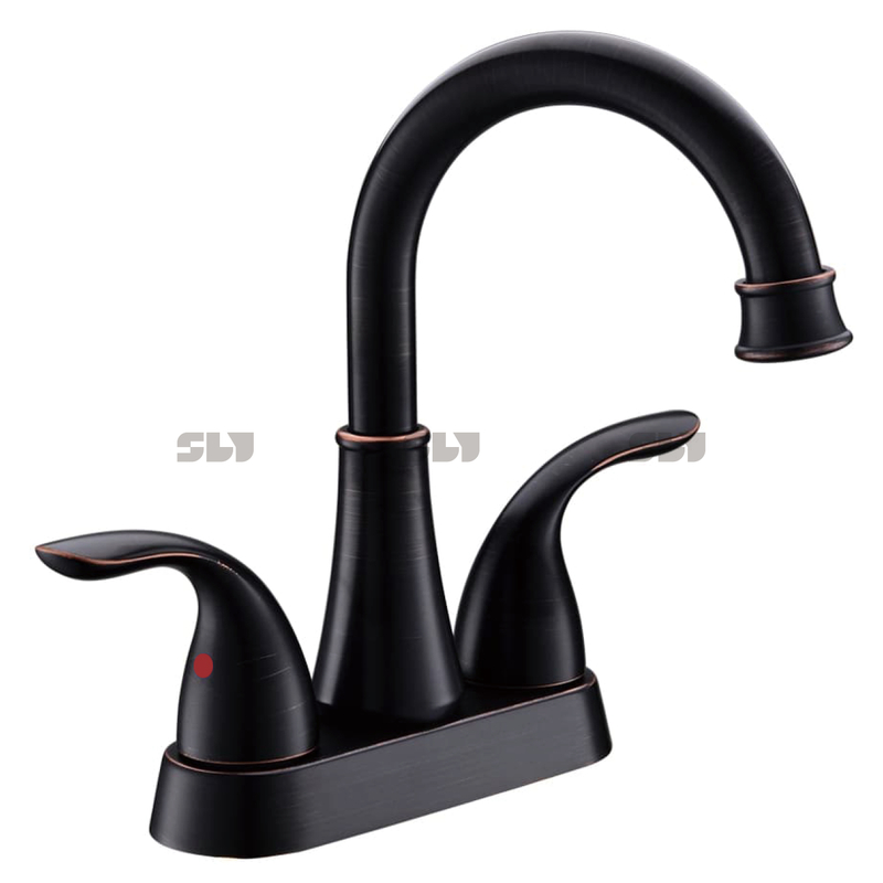 Torneira preta fosca e astuta para banheiro para banheiro e banheiro