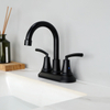 Torneira de banheiro preto fosco de zinco para Bathtub Taps Basin Mixer