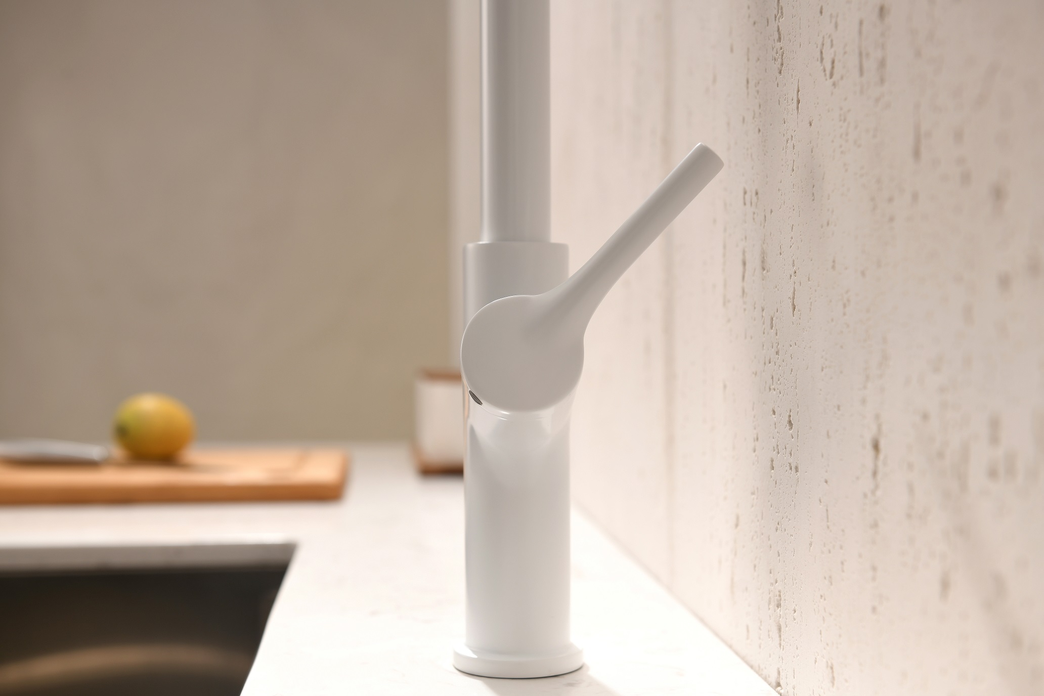 torneira de cozinha com puxar para baixo