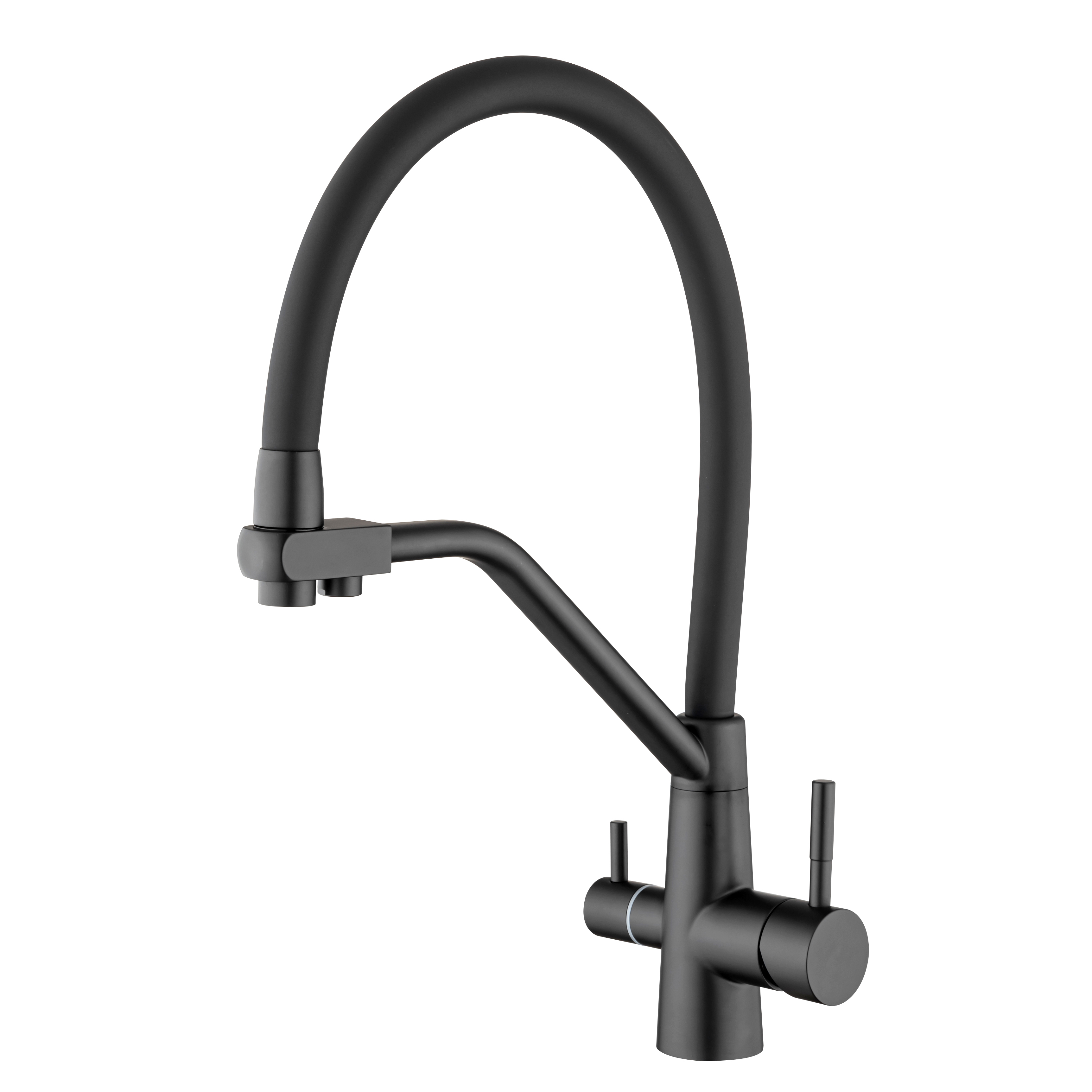 Mount Sly Deck Mount 2 Handles Hole único Níquel escovados Puxe
