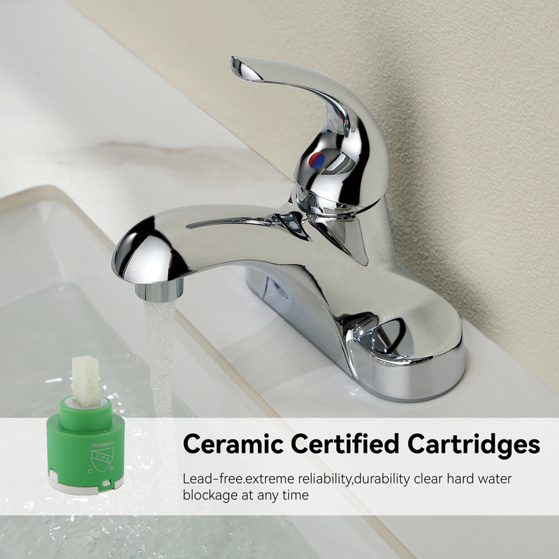 Samliyu Chrome Bathin Taucet Tap Mixer Hot Cold Basin Tap Tap Bath and Shower Brethroom