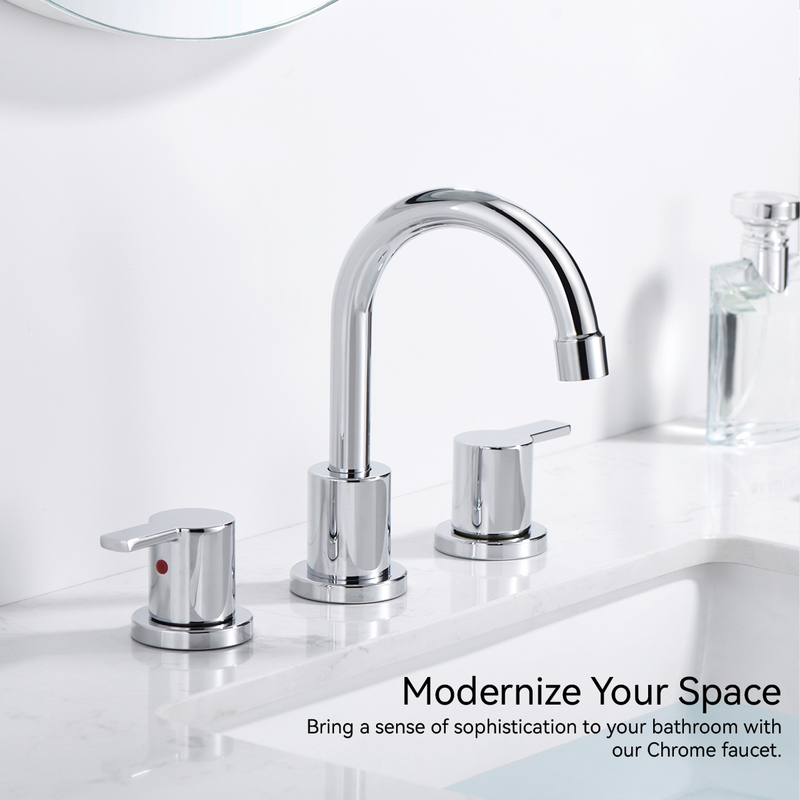 Bacia de banheiro astíssimos banheiros amassados ​​da bacia face torneira Cupc Double Handle torneira 