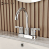 Manuja dupla astuta 4 polegadas Center Hot/Cold Conjunto de vaso sanitário Torneira