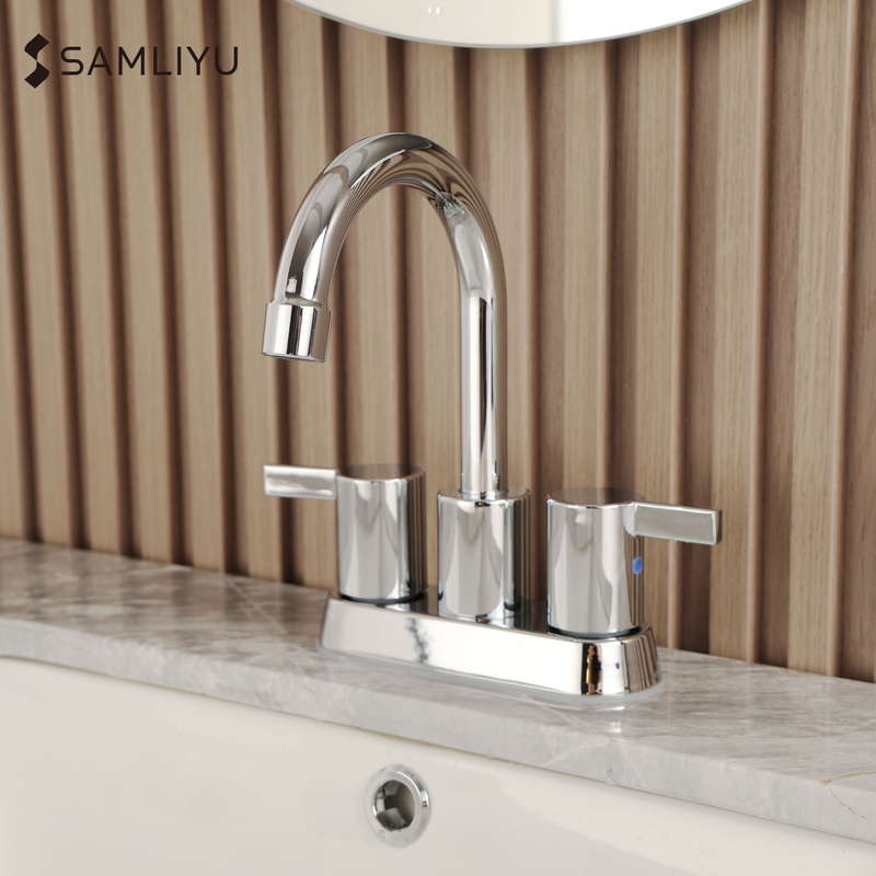Manuja dupla astuta 4 polegadas Center Hot/Cold Conjunto de vaso sanitário Torneira