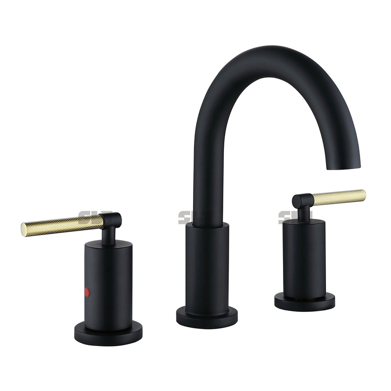 Brasão preta foste Brass de lavagem moderna Bacia de face FAUCET FAUCET