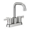 Moderna astilosas da bacia de níquel de níquel Mistor de banheiro preto Misturador de torneira de lavagem montada no convés FAUCET
