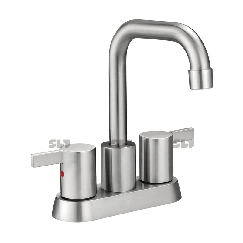 Moderna astilosas da bacia de níquel de níquel Mistor de banheiro preto Misturador de torneira de lavagem montada no convés FAUCET