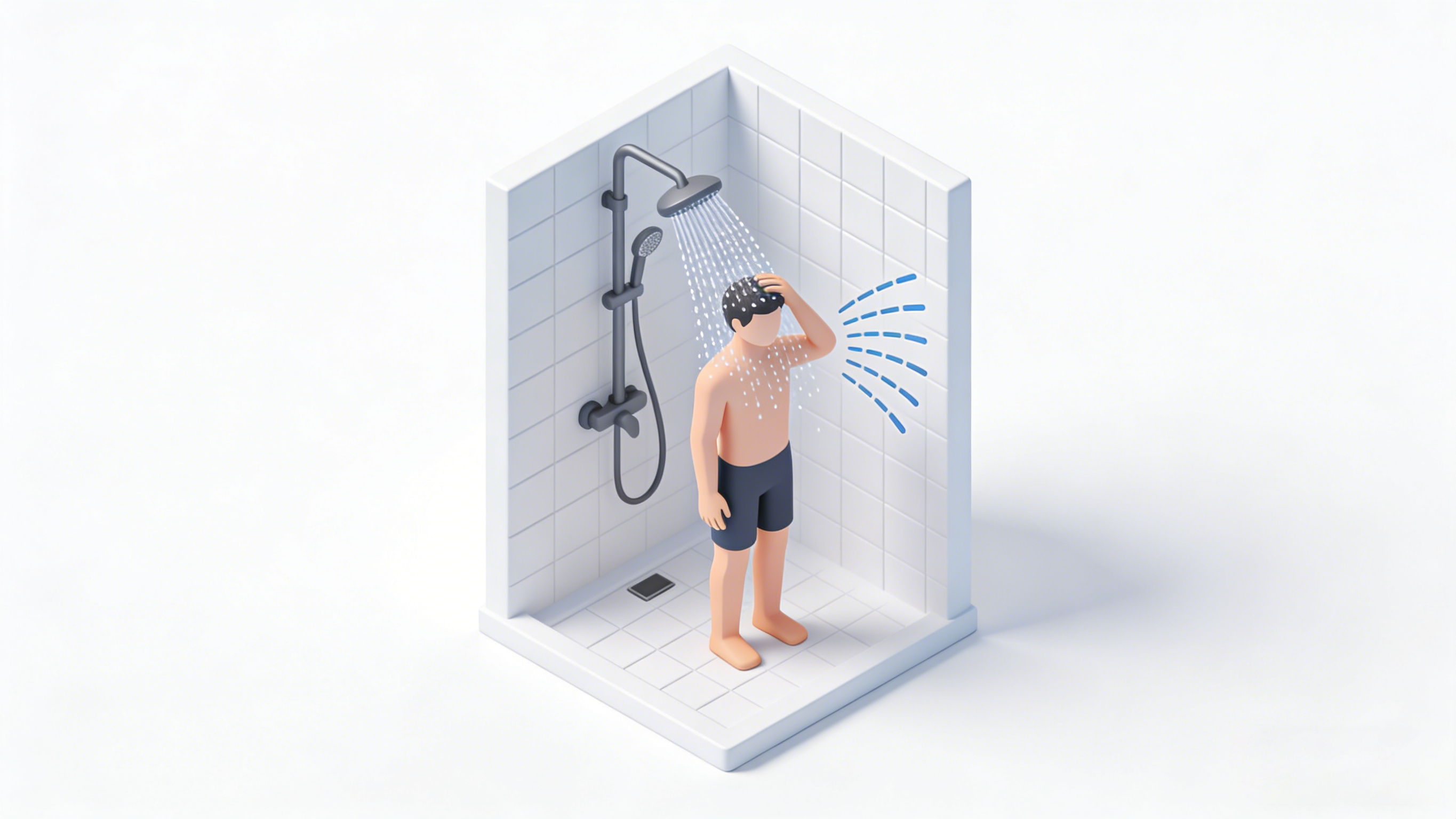 Cabe&ccedil;a de chuveiro de 2,5 Gpm