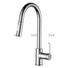 SLY SS304 de 3 vias Pull multifuncional Torneira de cozinha única
