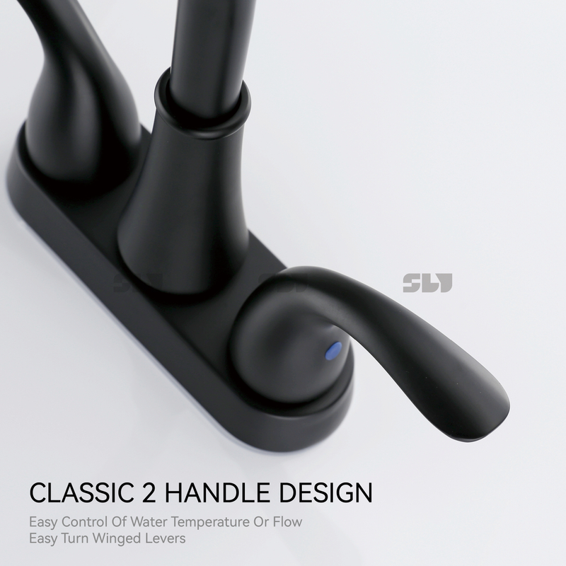 Sly Kaiping Factory por atacado Double Handle Wash Basin Torneira