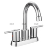 Sly Luxury Design Torneira central cromada para uso em banheiros de origem