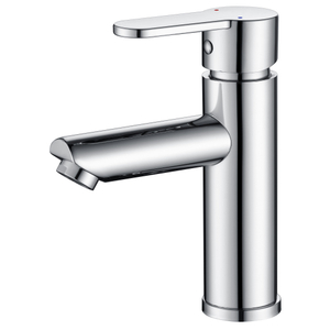 Sly Chrome Matte Bather Banheiro Pia de torneira montada Monta de zinco quadrado quadrado High Bacia Torneira