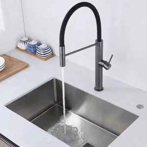 Óleo astuto escovado Zr Gold Kitchen Sink Torneira economiza água quente e fria torneira de cozinha