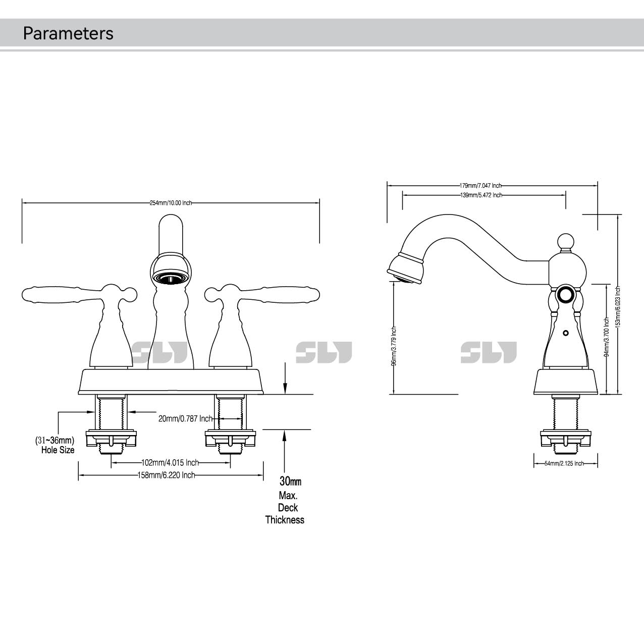 de torneira de torneira do banheiro 