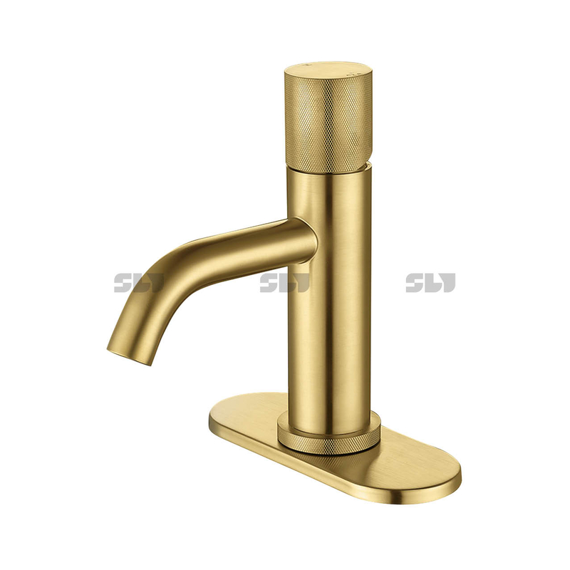 Sly Kaiping Matte Black and Gold Single Handle Basin Torneiras
