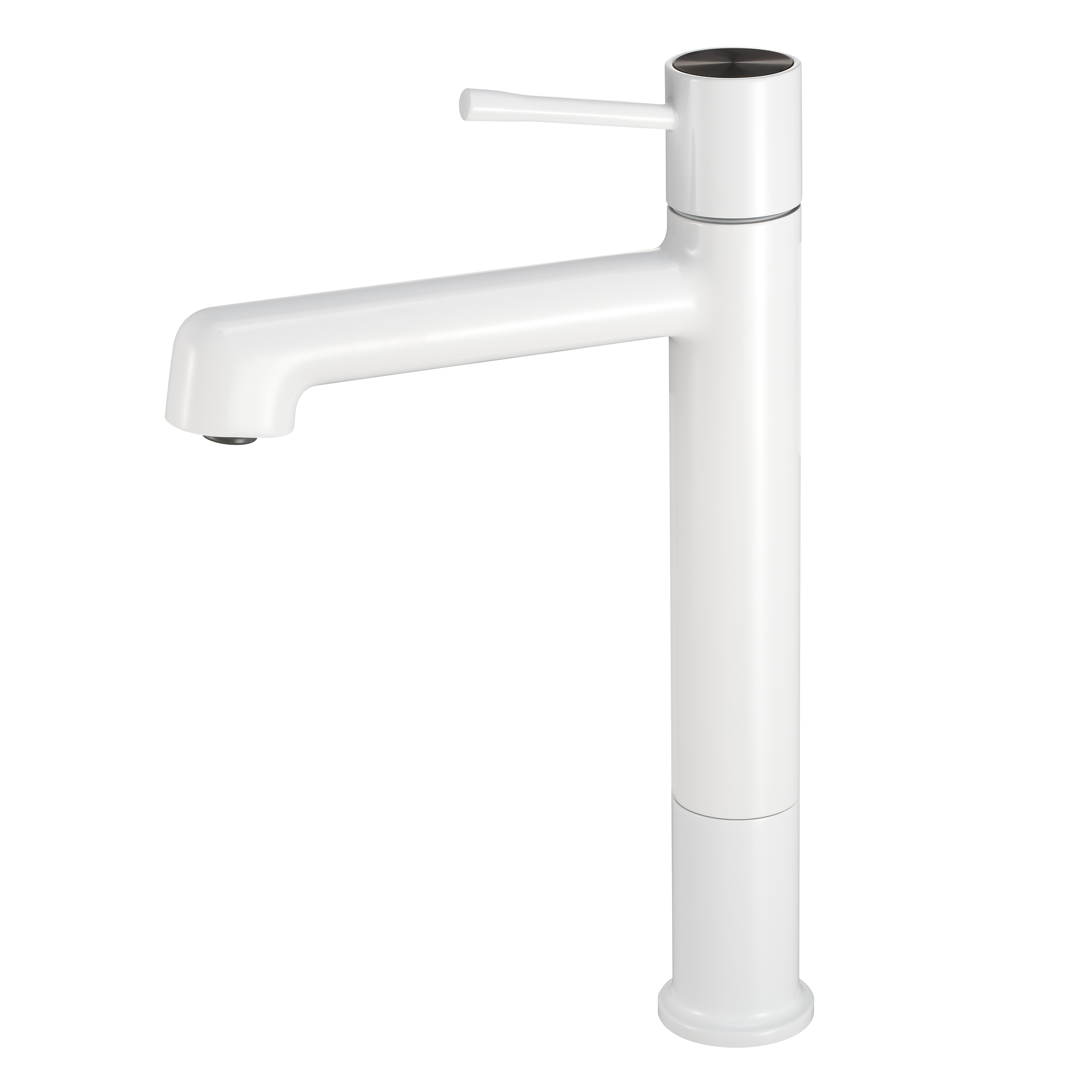 Torneira de banheiro branco cremoso de latão SLY Torneira de montagem em parede