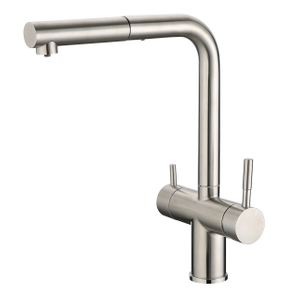 Torneira de cozinha de níquel escovada de filtro astuto