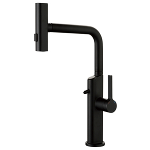 Pistola de pistola moderna metal preto hed água fria pia 