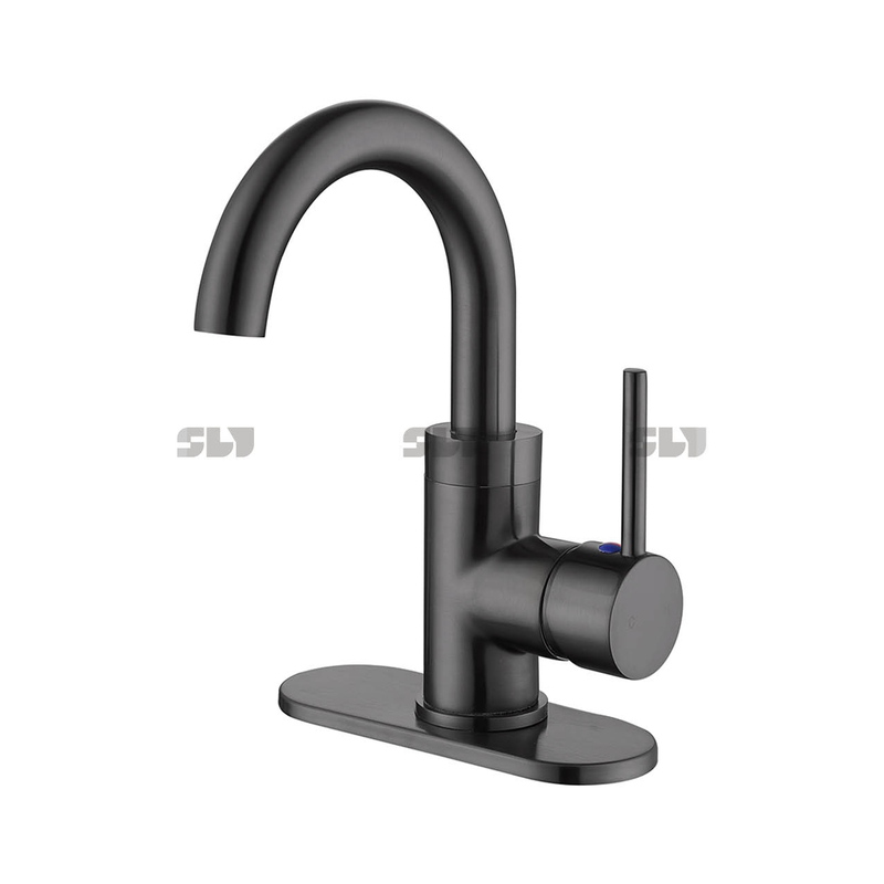 Torneira de banheiro de aço inoxidável moderno e moderno