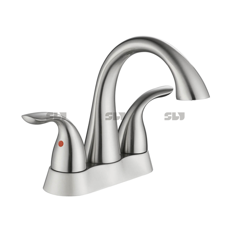 Sly Luxury Dual Handle Hybrid Faucet Cachoeira Deck Montagem Torneira de banheiro