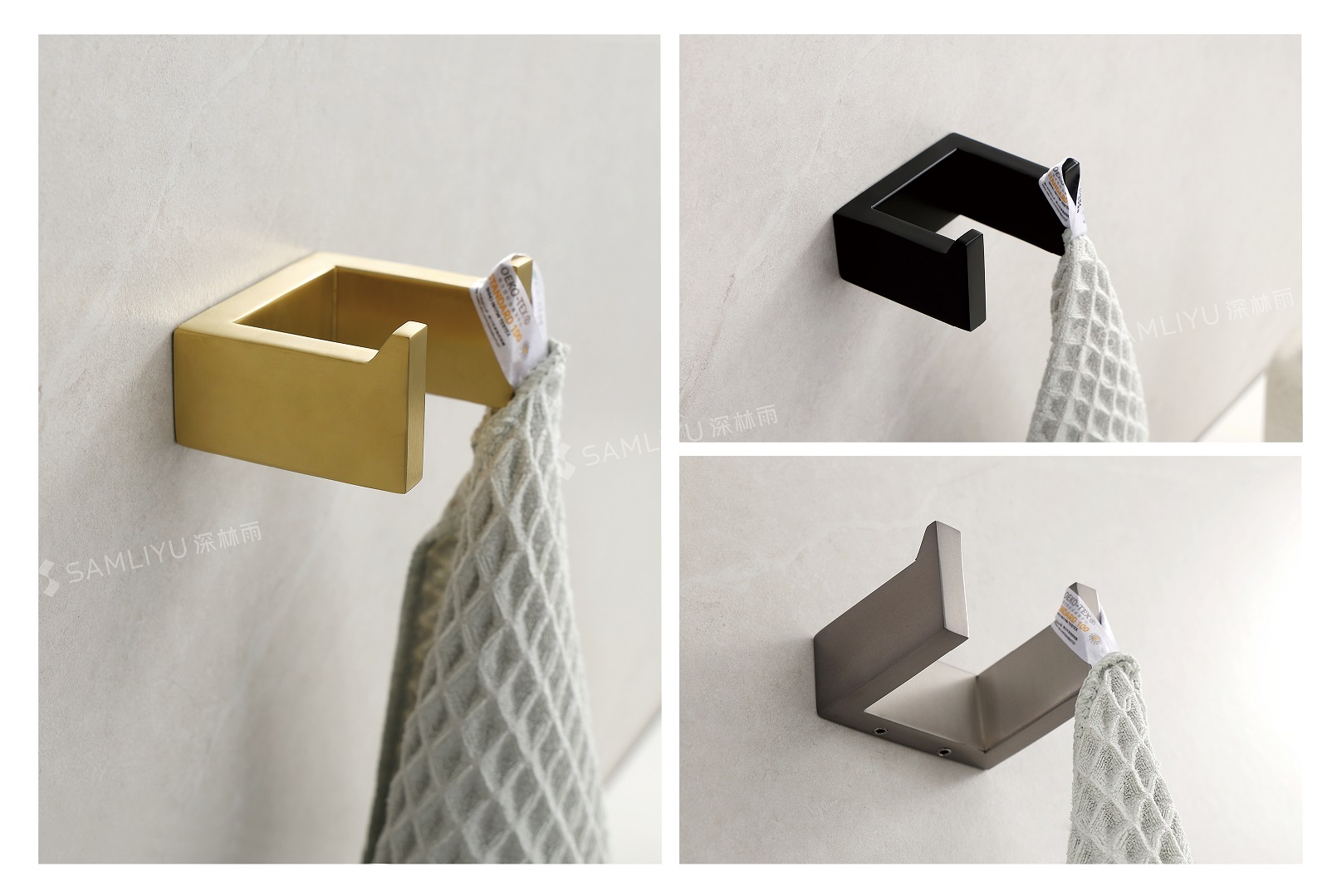 Gancho duplo para toalha