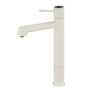 Tap de torneira de banheiro de alavanca única branca de latão astuto