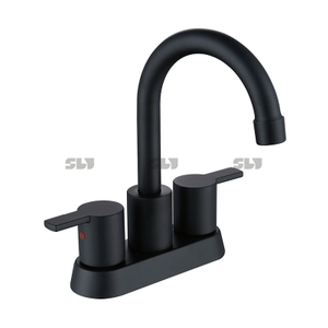 Sly Guangdong Kaiping Hot Sell Sell Matte Black Double Handle Basin Torneira