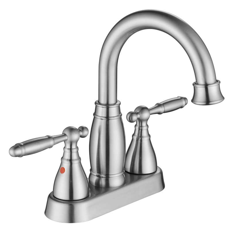 Torneiras de banheiro de níquel escovadas de zinco escondido para torneira de banheiro quente e fria de água fria