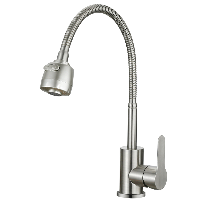 Pia de cozinha quadrada de água quente e fria de água fria