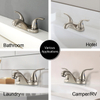 Níquel escovado astuto novo design Torneiras de taps de banheiro de luxo Torneira de pia